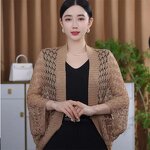 Knitted Shawl Manufacturer - Hot Selling Autumn Winter Boho Vintage Ethnic Style Cloak Outwear Scarf for Women