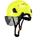 Safety Helmet Manufacturer - ABS Durable Hard Hat with Attached Visor for Work at Height