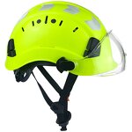 Safety Helmet Manufacturer with Goggles Visor - ABS Construction Climbing Hard Hat CE Certified