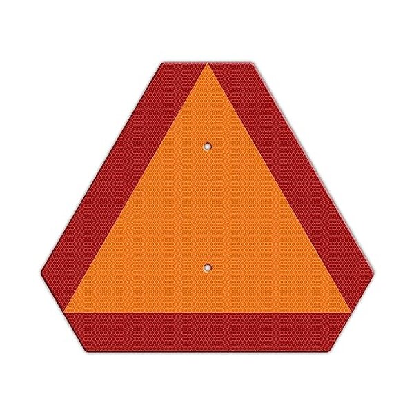 Safety Sign Manufacturer - Deflecto SMV Triangle with Reflector Aluminum Sheet Sign