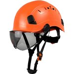 Safety Helmet Manufacturer - ABS Durable Hard Hat with Attached Visor for Work at Height