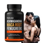 Ashwagandha Capsules Factory - Maca Root Fenugreek Extract Vegetarian Supplement