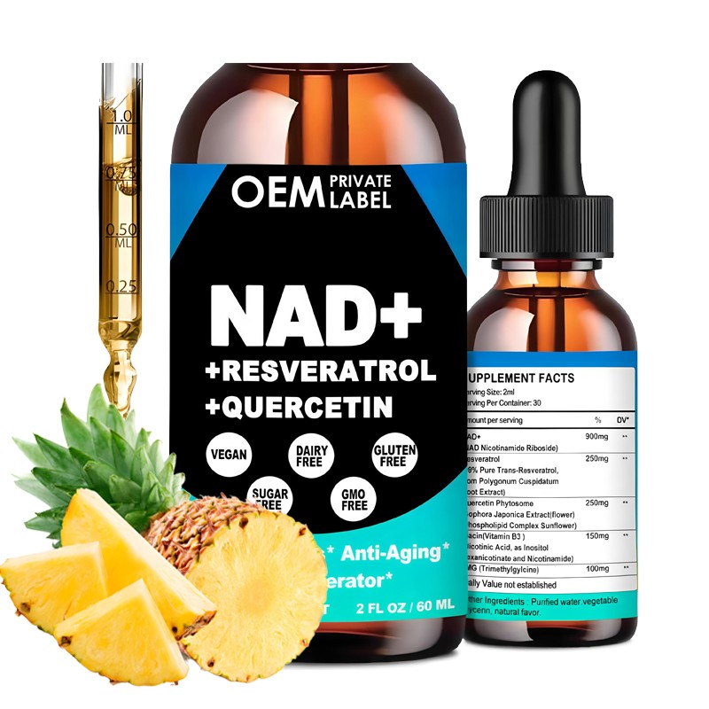 NAD Liquid Supplement Factory - OEM NAD 900mg Liposomal Niacinamide Riboside
