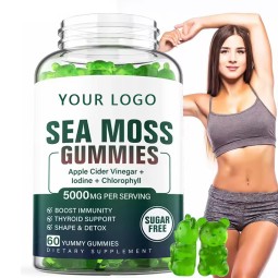 Elder Berry Gummies Factory - Natural Vegan Sea Moss Extracts Skin Health Immunity
