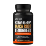 Ashwagandha Capsules Factory - Maca Root Fenugreek Extract Vegetarian Supplement