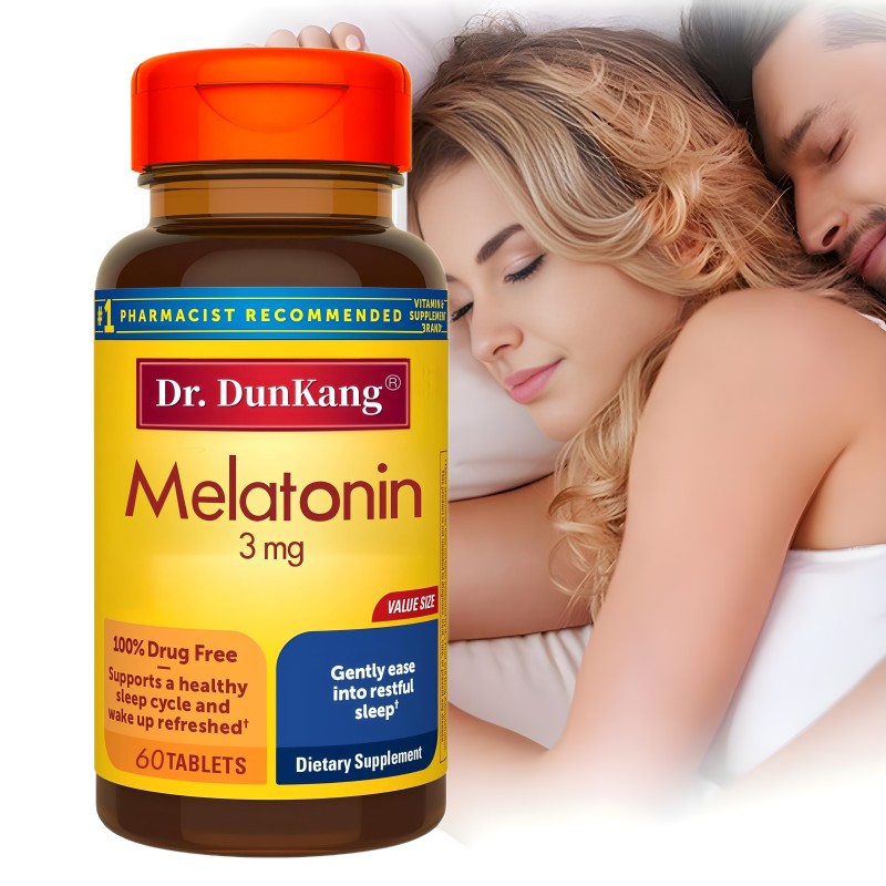 Melatonin Tablets Manufacturer - OEM/ODM 3mg Sleep Stress Mood Calming