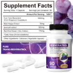 Resveratrol Capsules Manufacturer - OEM/ODM Wholesale Promotional Supplement