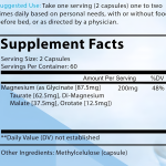 Magnesium Capsules Factory - OEM/ODM 4X Complex Glycinate Taurate Malate Health