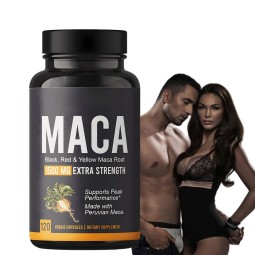 Maca Root Powder Capsules Factory - Vegetarian Pills Black Red Yellow Extract