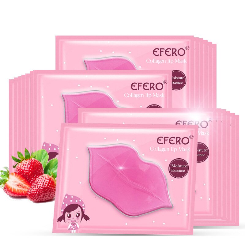 Collagen Lip Mask Manufacturer - HOT SALE Private Label Natural Moisturizing Exfoliating Organic Strawberry Flavor