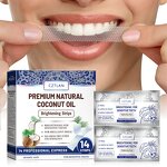 Teeth Whitening Strips Manufacturer - Hot Sale Bright White Smile Sensitive Free with Coconut Oil