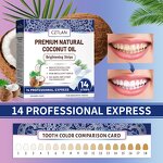Teeth Whitening Strips Manufacturer - Hot Sale Bright White Smile Sensitive Free with Coconut Oil