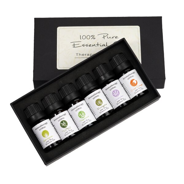Aromatherapy Essential Oils Set Manufacturer - 6 Set Private Label Gift 10ml Lavender Oil for Relaxation and Calming