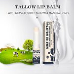 Lip Balm Manufacturer - Factory Price OEM Custom Logo Grass-Fed Beef Tallow Moisturizing Brightening Waterproof 5g