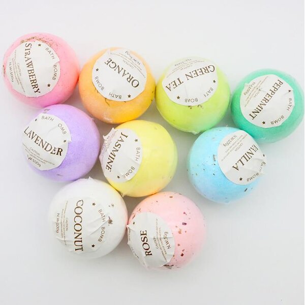 Bath Bomb Manufacturer - Natural Organic Fragrance SPA Moisturizing Dried Fruit Fizzy - Private Label Gift