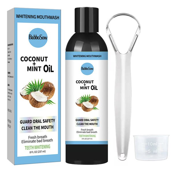 Coconut Oil Mouthwash Manufacturer - Hot Selling 237ml Organic Natural Fresh Breath Oral Health Care