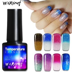 Nail Polish Glue Manufacturer - 2021 Cross-Border Custom Label Strong Gradient Color Phototherapy UV Real Color Change