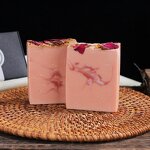 Handmade Soap Manufacturer - Natural Organic Skin Whitening with Dry Flower & Rose Oil - Gift