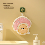 Hand Towel Manufacturer - Thickened Coral Velvet Embroidery Absorbent Hanging