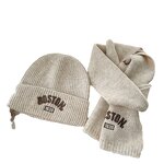 Children's Scarf Set Manufacturer - Korean Printed Pattern Solid Color Winter