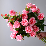 Artificial Flowers Manufacturer - Pink Series Wedding Candy Color Home Decor