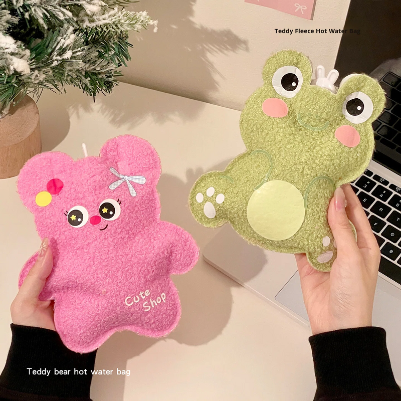 Hot Water Bottle Manufacturer - Cartoon Plush Bear Refillable Portable Student