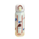 Straw Cup Manufacturer - Cute Student Stainless Steel Vacuum Dual Drinking