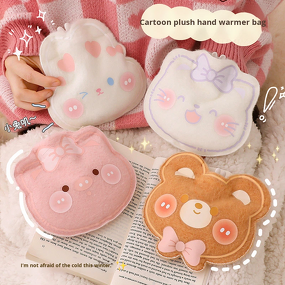 Hot Water Bottle Manufacturer - Refillable Plush Kitten Flannel Portable Dual-use