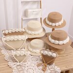 Bucket Hat Manufacturer - Baby Fashion with Bow Flat Eaves Straw