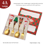 Spoon Fork Set Manufacturer - Cross-Border Christmas Disposable Stainless Steel