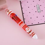 Ballpoint Pen Manufacturer - Christmas Ten Color 0.7mm Plastic Cartoon