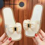 Children's Flip-flops Manufacturer - Bow Slip-On Flat Bottom Non-slip