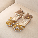 Girls Dance Shoes Manufacturer - Korean Style Princess Leather Sequin