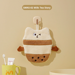 Hand Towel Manufacturer - Bread Hanging Thickened Coral Fleece Double-Layer