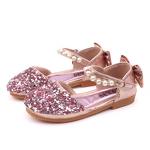 Girls Dance Shoes Manufacturer - Korean Style Princess Leather Sequin