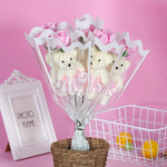 Artificial Soap Roses Manufacturer - Romantic with Teddy Bear Birthday Gift