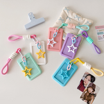 Card Holder Manufacturer - Plastic Candy-colored Sliding Lanyard for Student