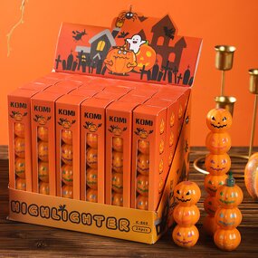 Highlighter Set Manufacturer - Creative Halloween Pumpkin for Students