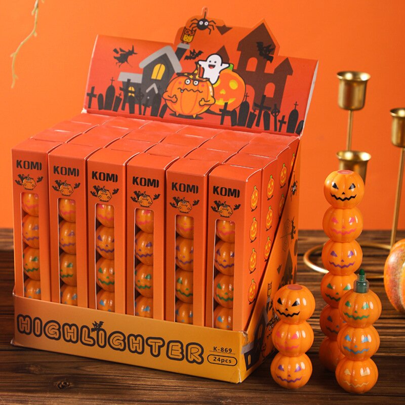 Highlighter Set Manufacturer - Creative Halloween Pumpkin for Students