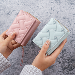 Wallet Manufacturer - Women's Multi Card Slot Money Clip PU Coin Purse