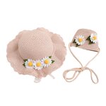 Bucket Hat Manufacturer - Korean Style Baby Girls Woven Straw Sunshade