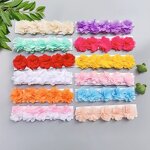 Hair Band Manufacturer - Korean Version Children's Five-Color Flower Nylon