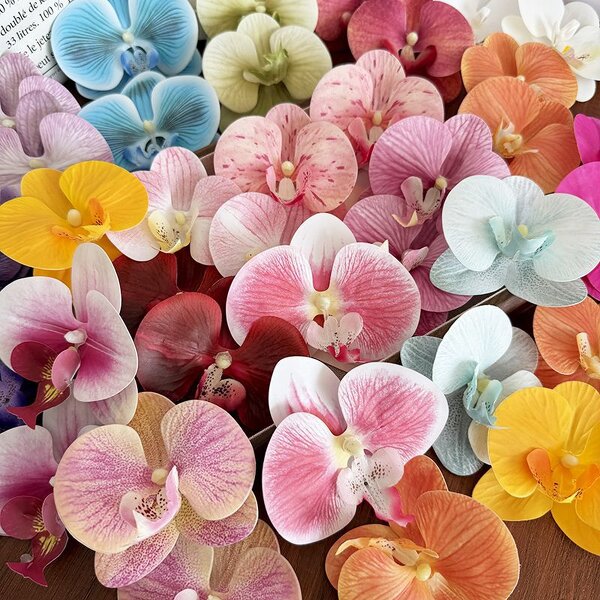 Wedding Hair Accessories Manufacturer - Exquisite 3D Simulation Glue Phalaenopsis