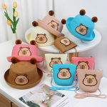 Bucket Hat Manufacturer - Summer New Capybara Handwoven Straw for Children