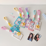 Card Holder Manufacturer - Plastic Candy-colored Sliding Lanyard for Student