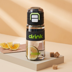 Straw Cup Manufacturer - PC Double Drinking for Outdoor One-Key Pop-up