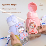 Straw Cup Manufacturer - PC Large Capacity One Click Pop up Cartoon