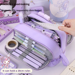 Pencil Case Manufacturer - Japanese Style Four-layer Solid Color