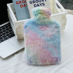 Hot Water Bottle Manufacturer - 2000ml Korean-style Gradient Plush Removable Fabric
