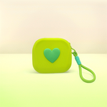 Storage Bag Manufacturer - Heart-shaped Love Style Silicone Card Key